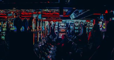 multicolored casino interior